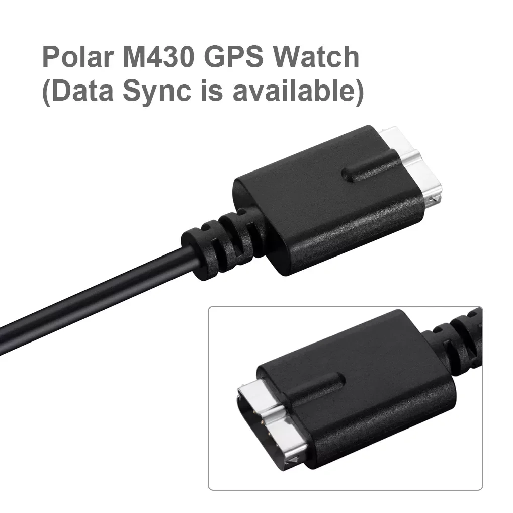 

Fast USB Charger Cable for Polar M430 Smart Watch 1M Charge Cable Data Cord for Polar M430 GPS Running Watch
