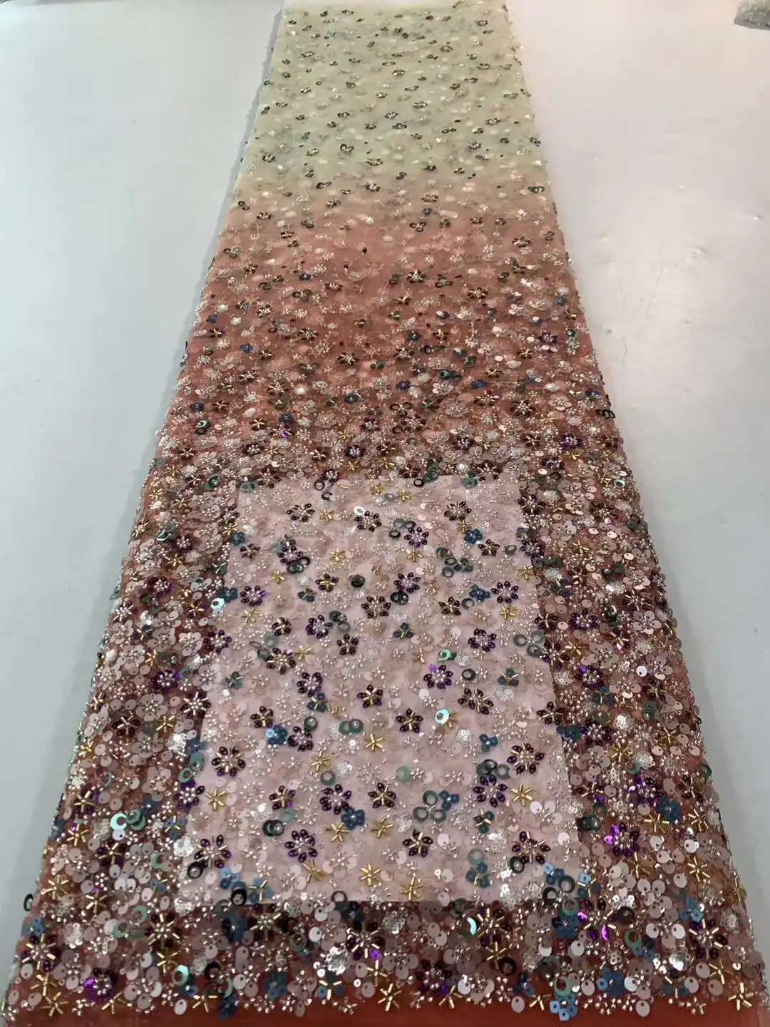 

Нигерийское кружево, Африканское кружево, свадебные высококачественные бусины, французское Тюлевое кружево, ткань для свадьбы XH70