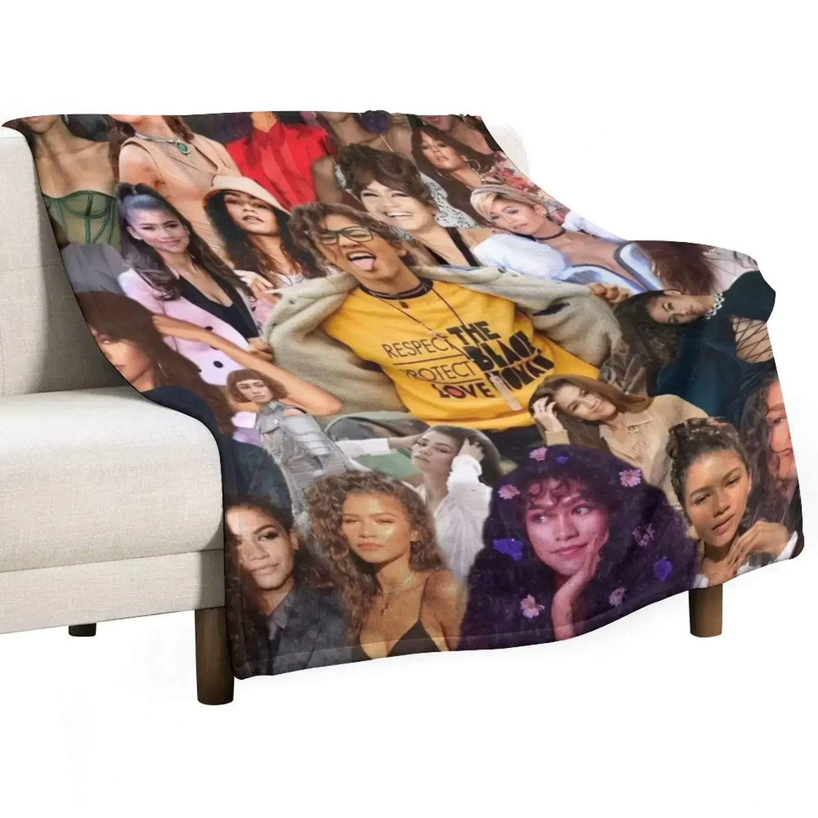 Zendaya is a Goddess Throw Blanket Single Кемпинговая кровать плед Одеяла