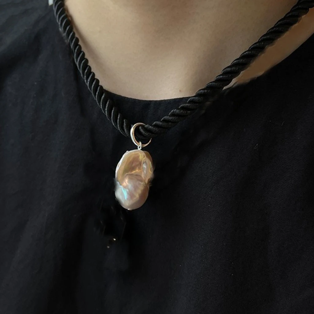 Женское Ожерелье с натуральным жемчугом в стиле барокко