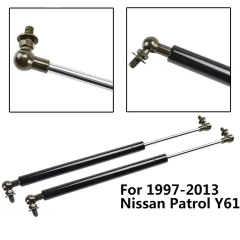 Пара газовых расков капота для Nissan патруль Y61 1997-2018 Y62 2010-подарок, передняя пружина капота, поддержка держателя, подъемник, набор инструменто...