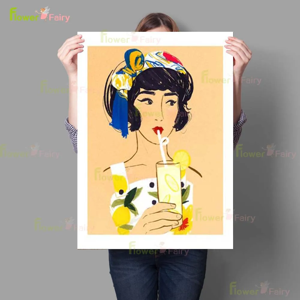 Букет мира лимонная леди девушка любовь мой Валентин Радуга стена искусство