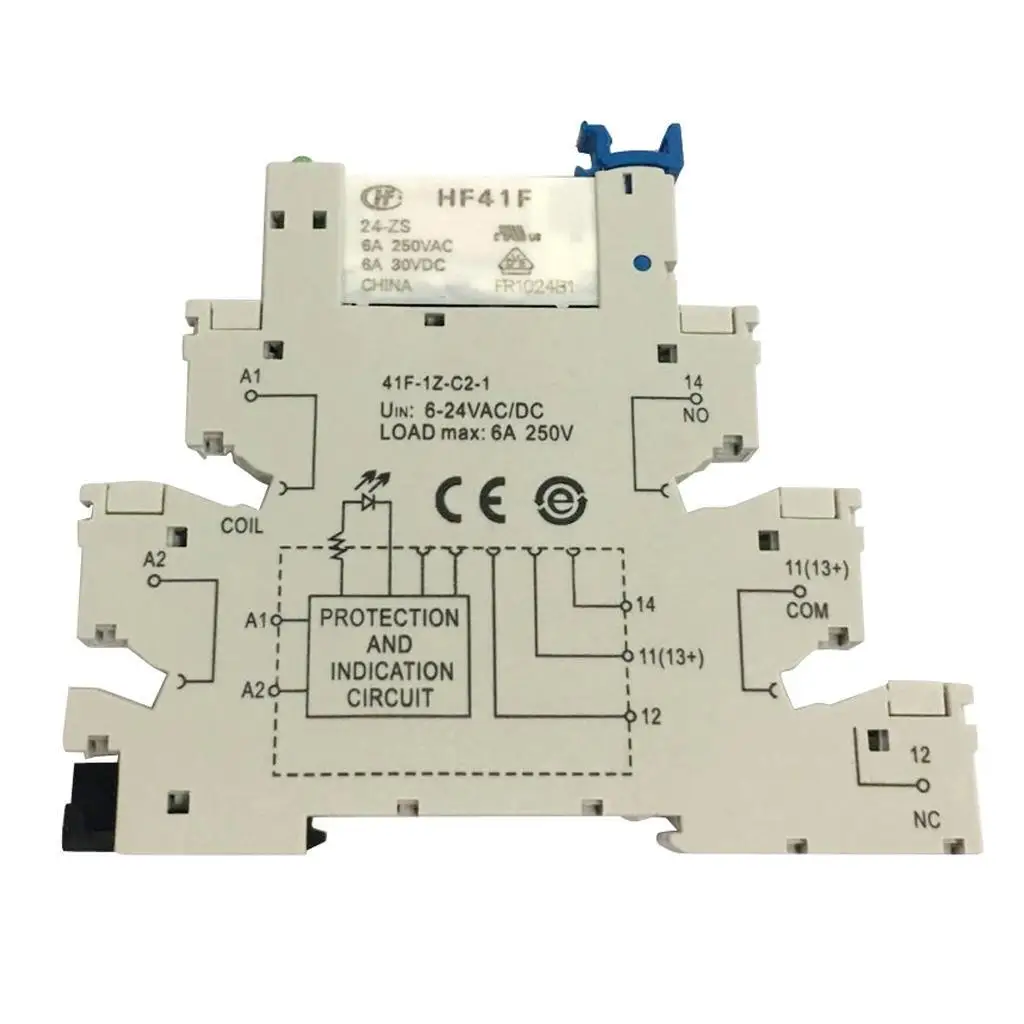 Hongfa HF41F PCB реле 5-контактное релейное гнездо 6-24 В AC DC 6A 41F-1Z-C2-1