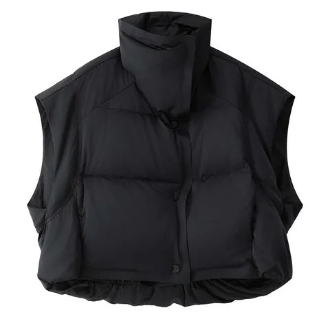 HanOrange 2025 женский пуховый жилет темно-синий