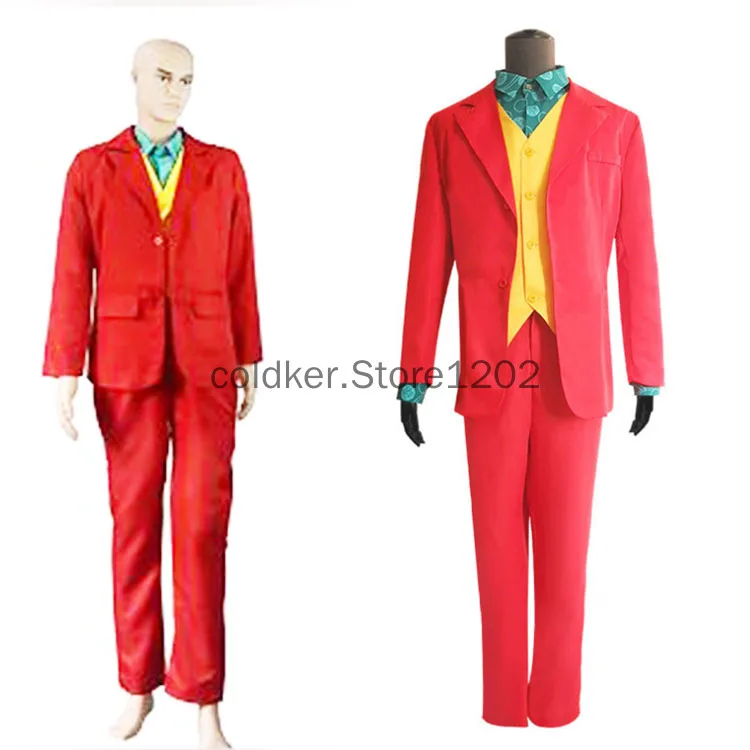 

Мужской костюм клоуна Джокера, карнавальный костюм, костюм для косплея и представлений на Хэллоуин, костюм для взрослых и детей, куртка + жилет + брюки + рубашка