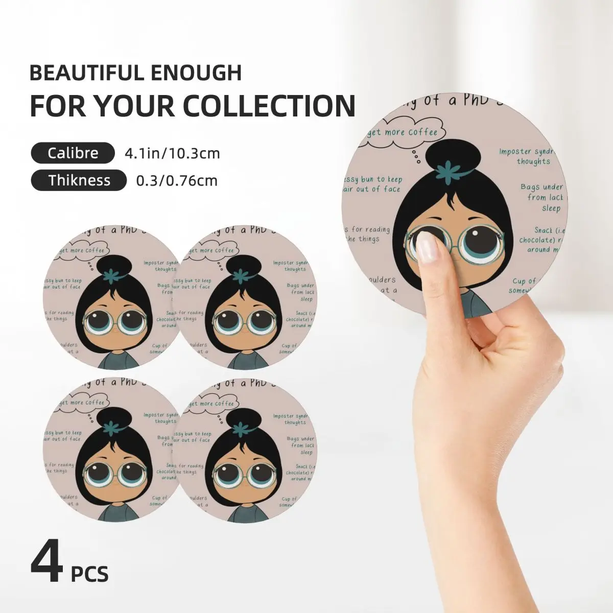 Анатомия студенческих керамических подставок PhD принадлежности для кухонного