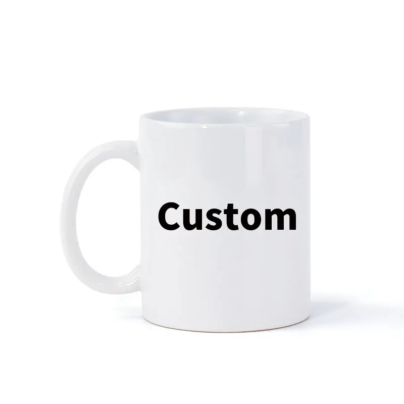 

DIY Custom Ceramic Mug Personalized Coffee Milk Cup 350ML 12oz Creative Present Gift Print Picture Photo LOGO Text White Mugs