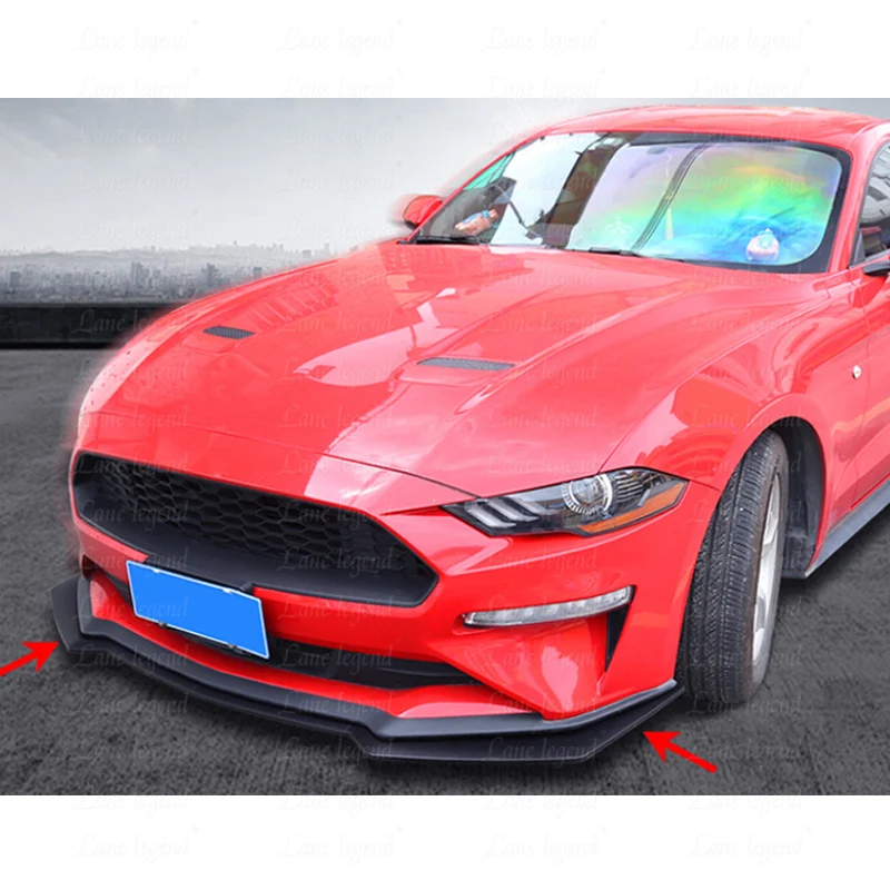 Для Ford Mustang 2018-2020 GT стиль автомобильный передний бампер губ обвес комплект