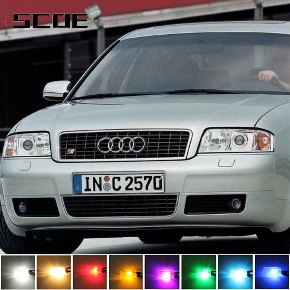 

For Audi A6 C5 Low High Beam Fog Driving Turn Signal Sidemarker Brake Tail Back Up License Interior Light Kit