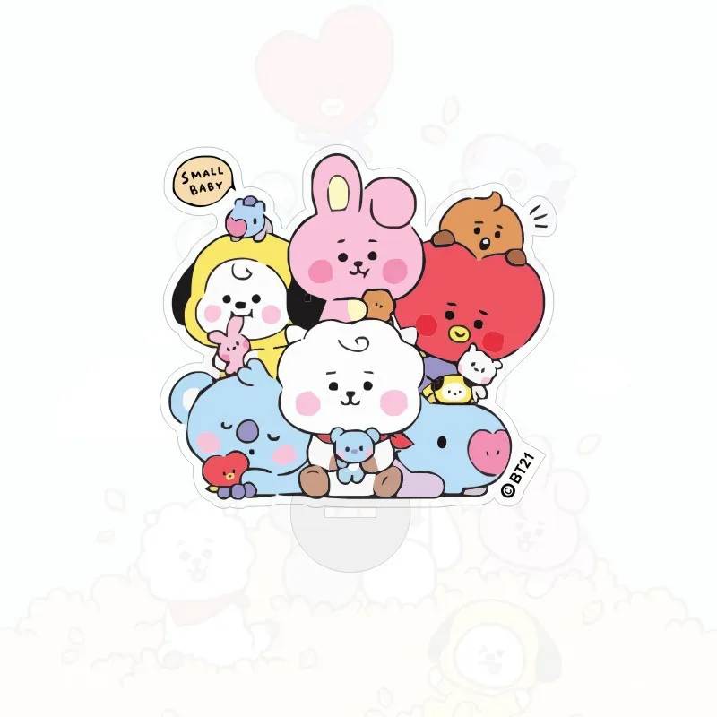 

JCBTSHBulletproof series cute cartoon Fashion trend puppy bunny lamb pony koala biscuits desktop ornament acrylic stand stand