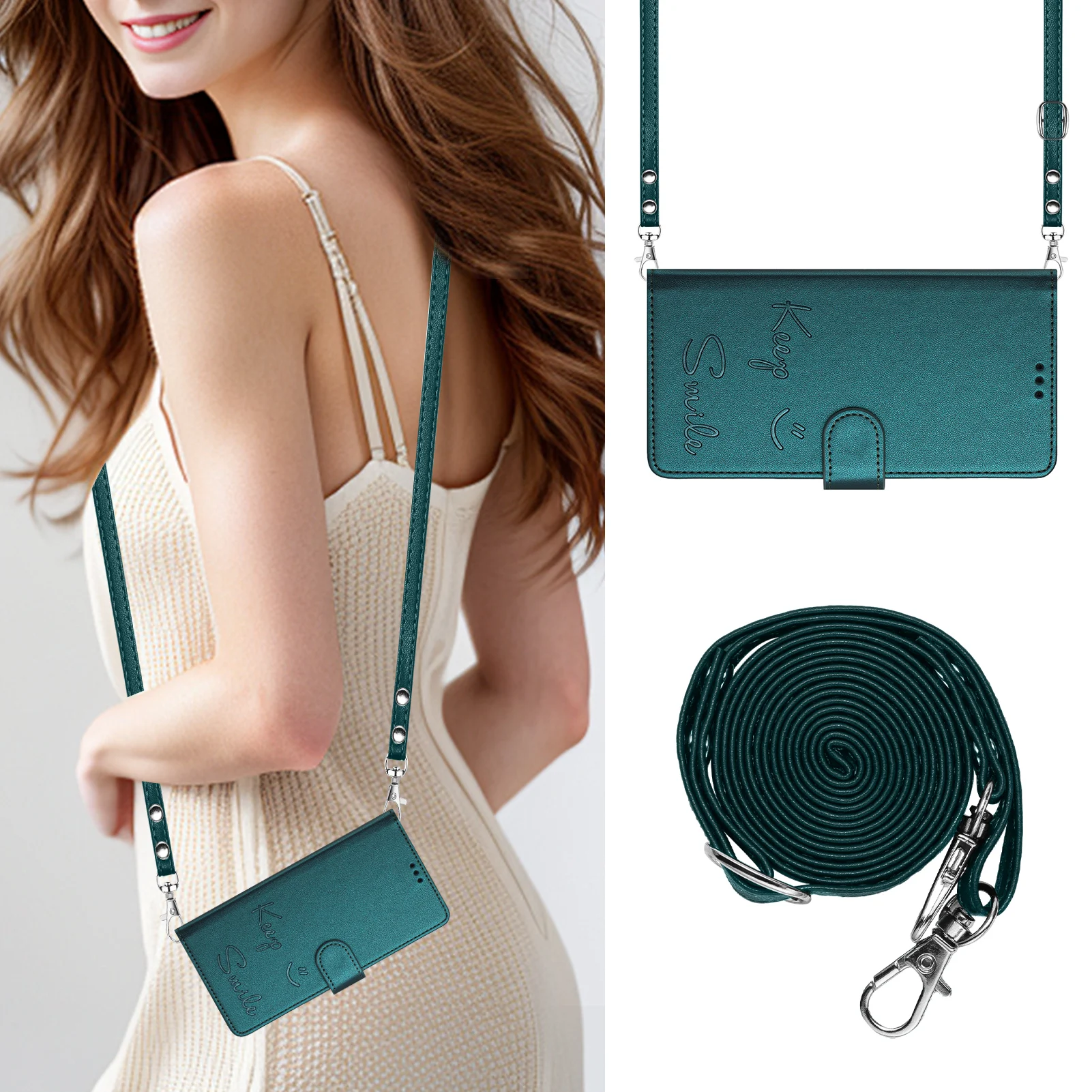 Кожаный флип-чехол Keep Smile для Tecno Camon 30 20 Premier Pro 19 Neo 3 слота карт