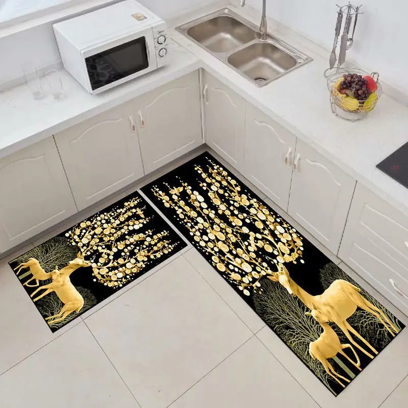 

Cartoon Home Kitchen Mat Anti-slip Rug Bedroom Floor Mat Door Rugs Bath Long Strip Balcony Hotel for Living Room Carpet Floormat