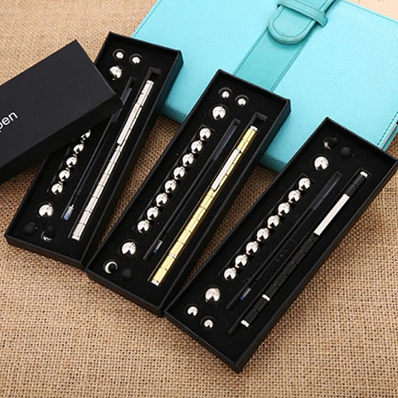 

Magnetic Fidget Pen Toy Polar Pen Think Ink Pens Building Magnet Pens Relieving Stress Table Ornament Office Product