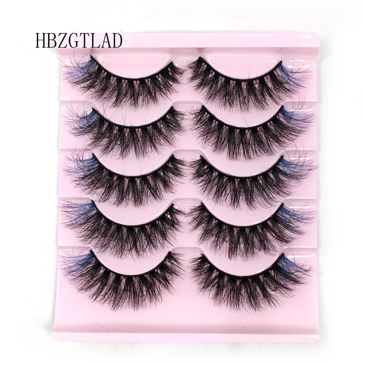 Новые 5 пар Красочные норковые ресницы натуральные накладные Искусственные