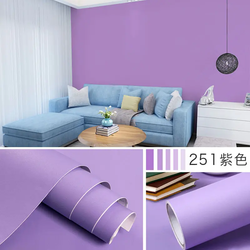 

Vinyl Matte Waterproof Self Adhesive Wallpaper Easy Using Wall Sticker for Living Room Kitchen Furniture Cabinet Home Decor Film