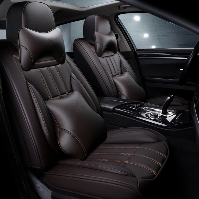 

Чехлы на сиденья автомобиля полный комплект кожаные для VW Passat B7 Opel Vectra C Ford Focus MK4 Peugeot 207 Kia Ceed BMW E46 автомобильные аксессуары