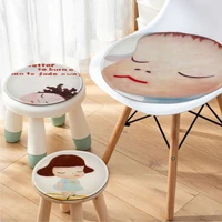 yoshitomo nara dream doll cartoon square dining chair cushion circular decoration seat for office desk sofa cushion