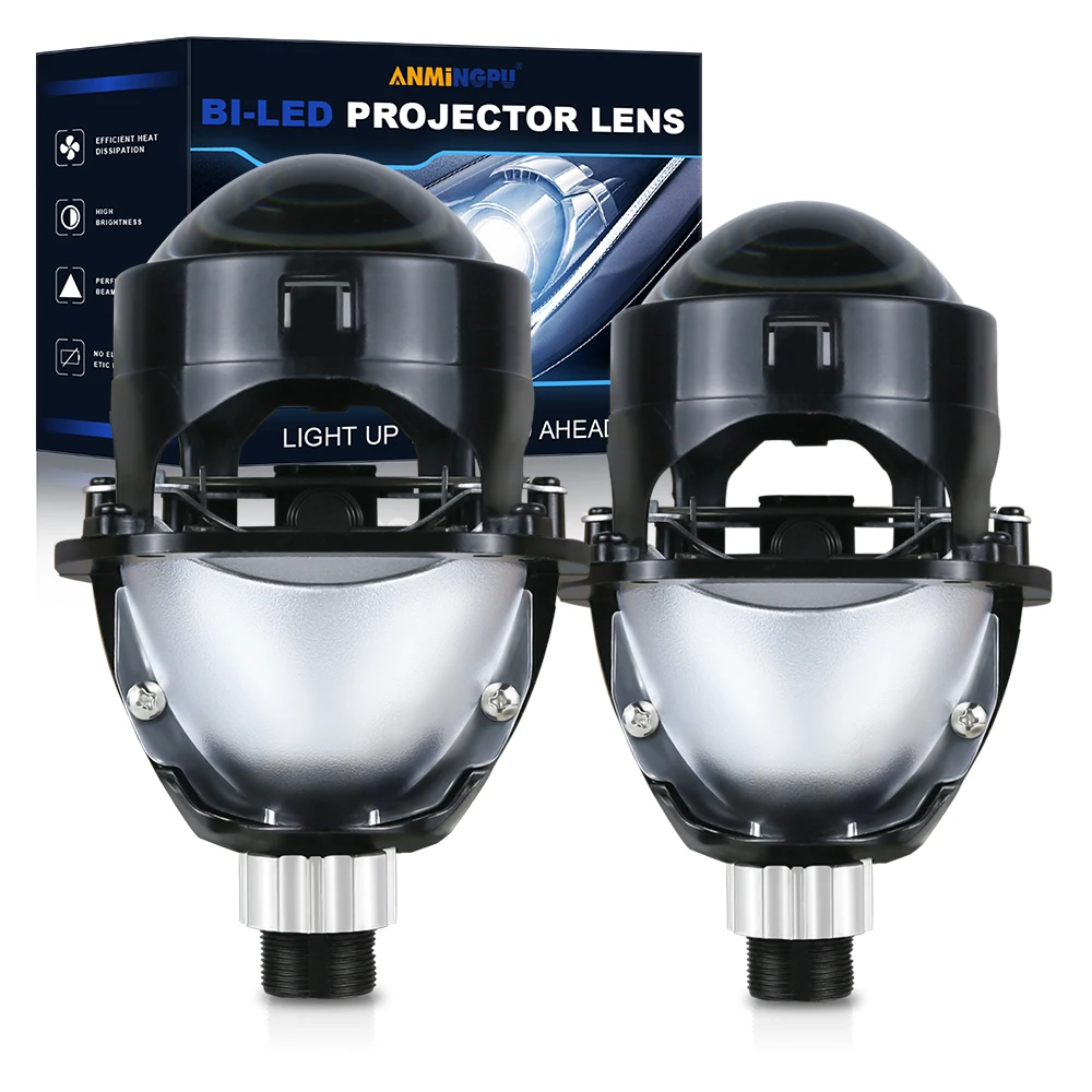 

2,5-дюймовые линзы для проектора Bi Led Halo Lights для H4 H7 9005 HB3 9006 HB4 Автомобильные фары Hella 3R Hi/Low Beam Комплекты светодиодных автомобильных ламп