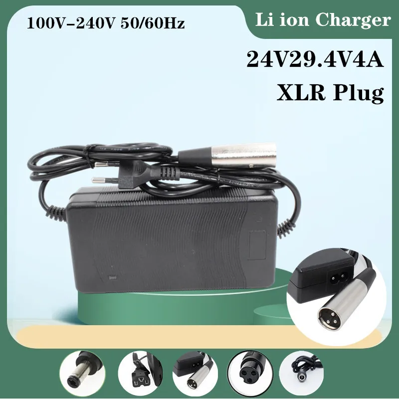 Duxwire 24V 29.4V4A High Quality Electric Wheelchair Li ion Battery Charger E- 7S Lithium ion Pack PowerAviation