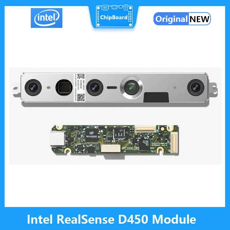 

Глубинный модуль Intel RealSense D450 + зрительный процессор D4 плата V3