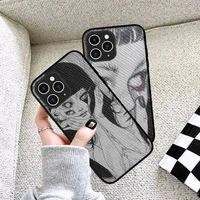japanese horror manga style phone case hard leather case for iphone 11 12 13 mini pro max 8 7 plus se 2020 x xr xs coque