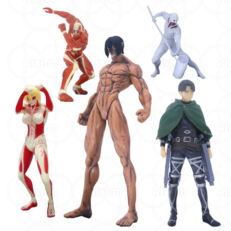 15ซม.Levi ตุ๊กตาขยับแขนขาได้ Rival Ackerman Attack บน Titan Anime รูป Eren Jaeger Shingeki No Kyojin โจมตีบน Titan Figurine