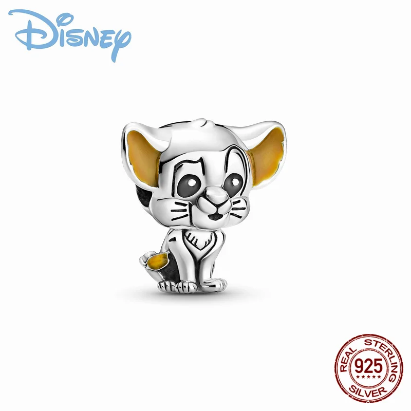 

Disney 925 silver Simba cat charms beads fits pandora charm 925 original bracelet women pendant charm bead jewelry hot new