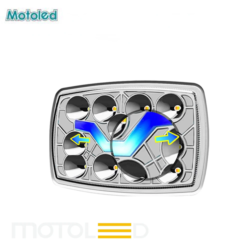 

Motoled CD70 CG125 DC12V Dual Color White Yellow Water Lamp DRL Led Motorcycle Headlight Light Moto Motocicleta Motos Equipement