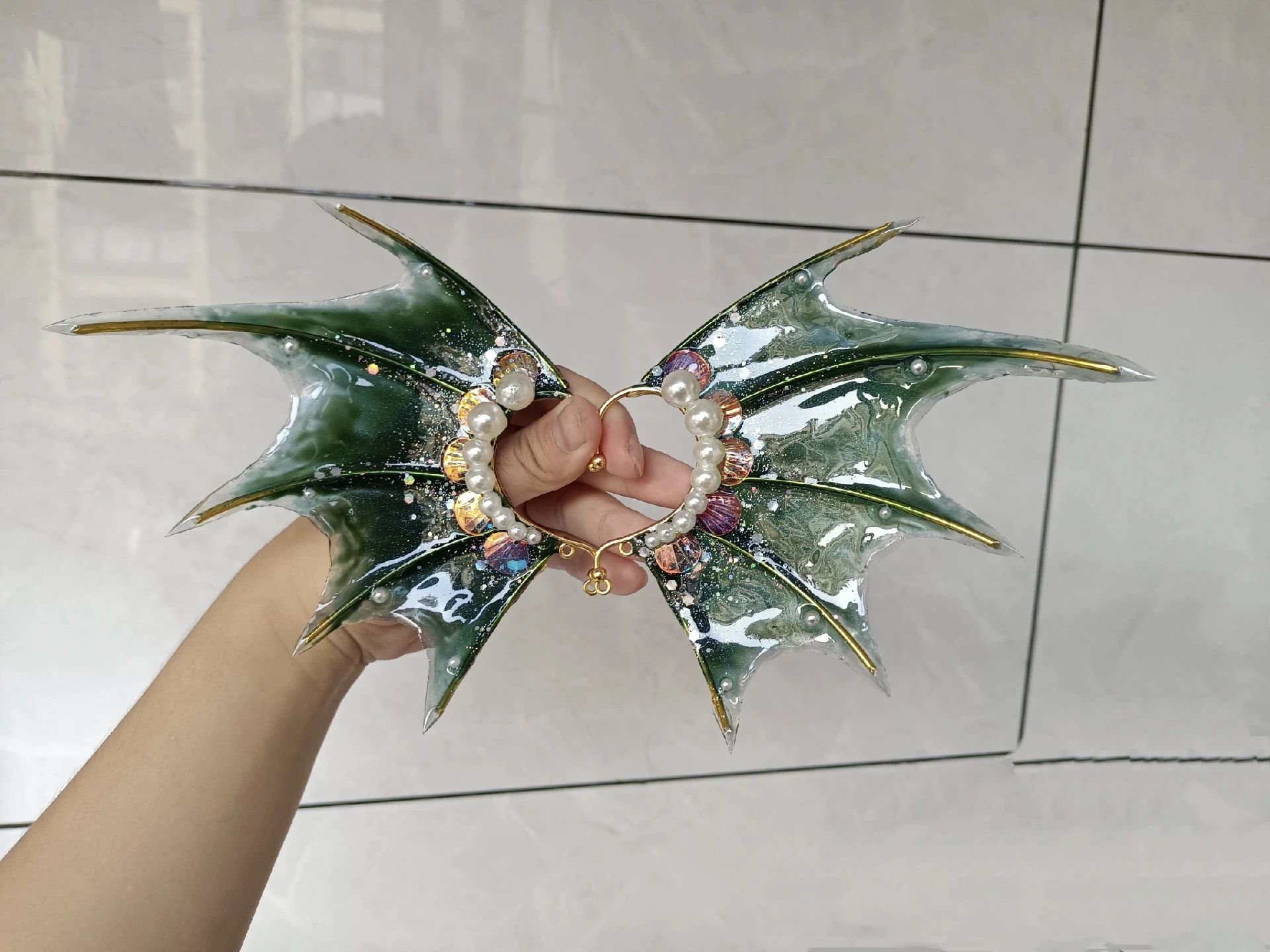 Акула Русалка уши cos Hanfu головной убор аксессуары Шан Хай Цзин ...