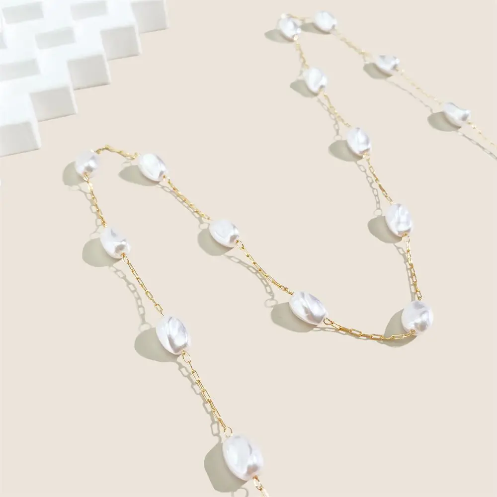 

Pearl Glasses Chain for Women Pearl Bead Lanyard Fashion Glasses Strap Sunglasses Chain Cords Casual Glasses Accessories