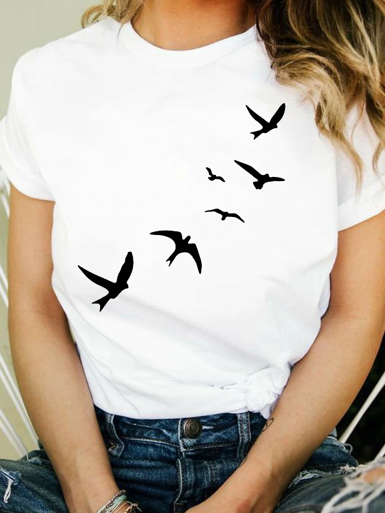 

Новинка 2022, женские топы, футболки, одежда с принтом, Женская Повседневная футболка с коротким рукавом, футболки в стиле Харадзюку, женская о...