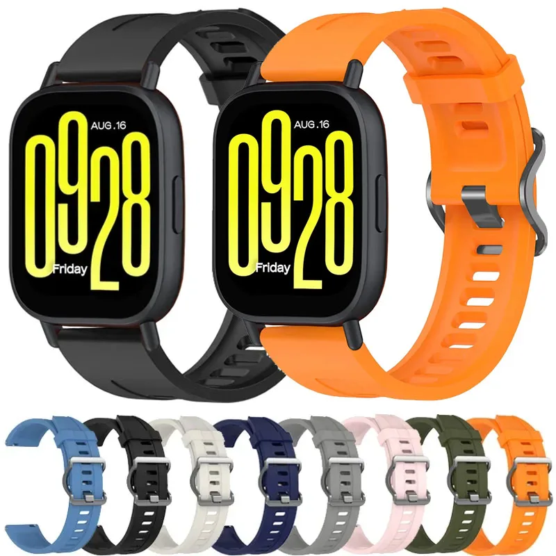 Силиконовый ремешок 22 мм для Redmi Watch 5 Active Sports дышащий сменный браслет Lite