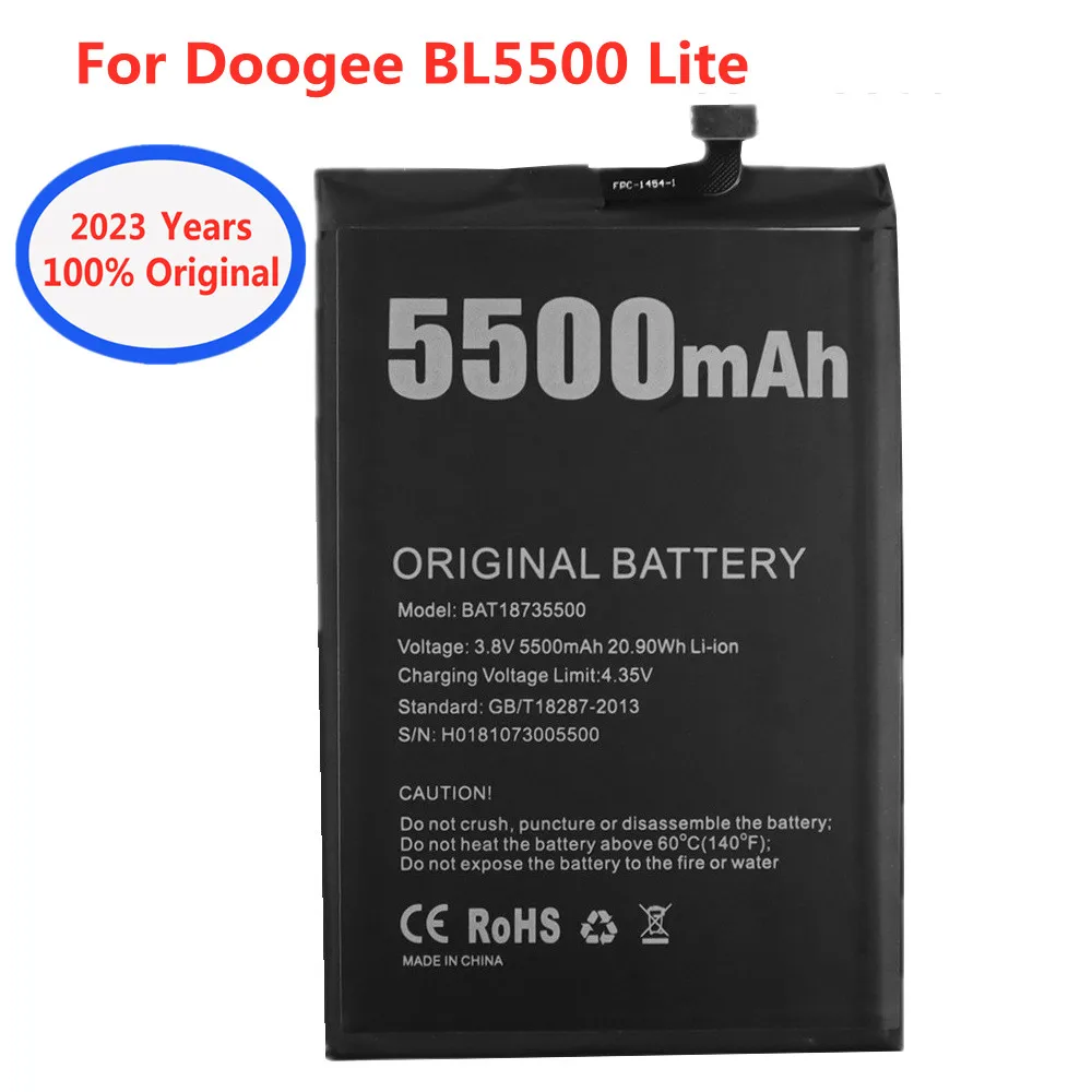 

2023 years 100% New 5500mAh BAT18735500 Battery For DOOGEE BL5500 Lite 4G 6.19'' 19:9 Android 8.1 Quad-core