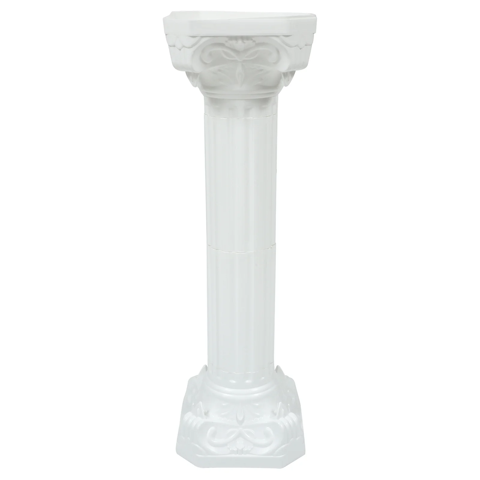 

Roman Pillar Greek Column Figurine: White Roman Column Sculpture Flower Stand Base for Wedding Outdoor Garden