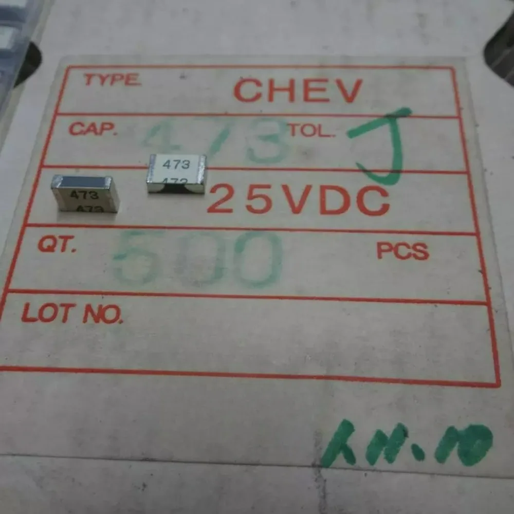 Фото 10 шт./лот NIS 0.047uf 25v 47nf 473 J Совершенно новый пленочный конденсатор для поверхностного монтажа №3