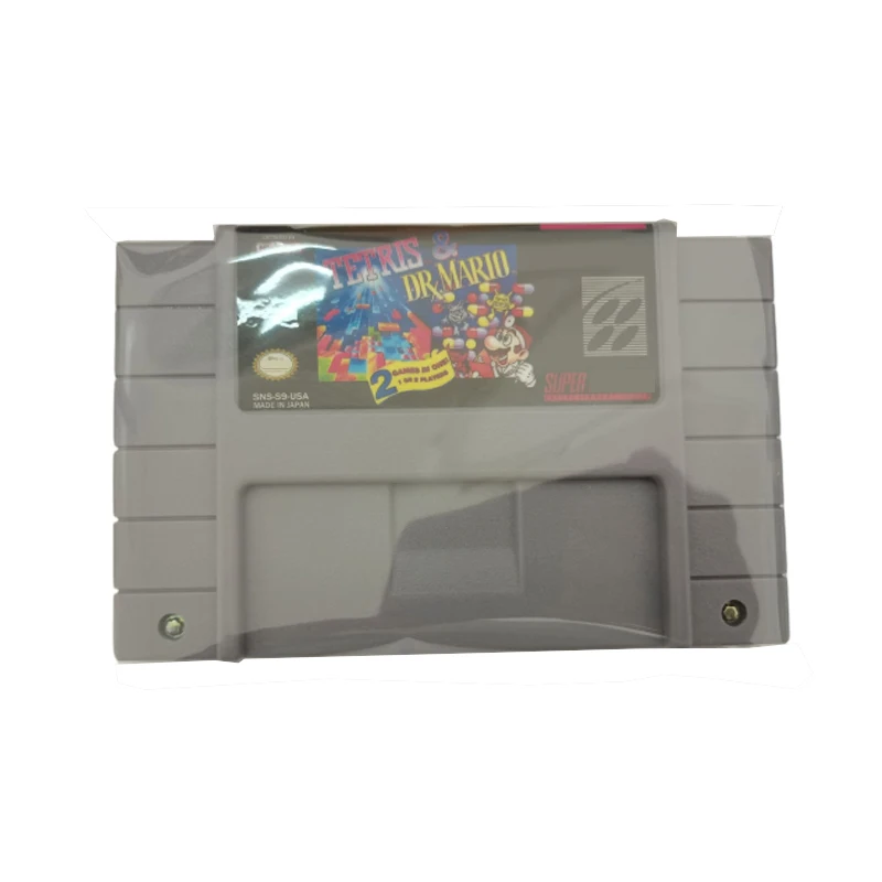 

Tetris & Dr. Mario 16-bit Card with 16-bit Game Card with SFC Game Card and SNES Card of TV Game Console with 16-bit Card