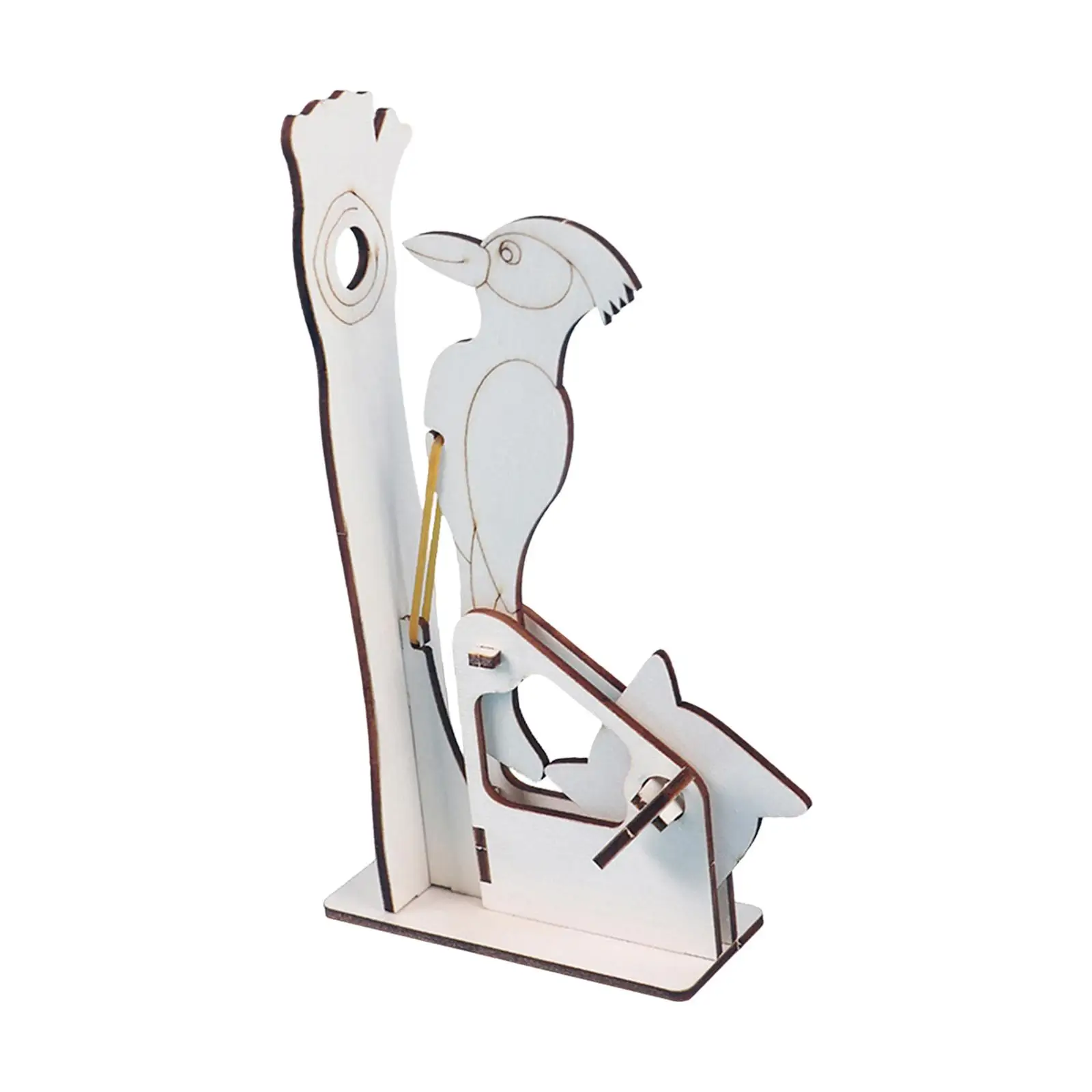 

Woodpecker Shape Puzzle Model Home Decoration DIY Assembly Crafts Science Toy Stem Project for School Students Gifts