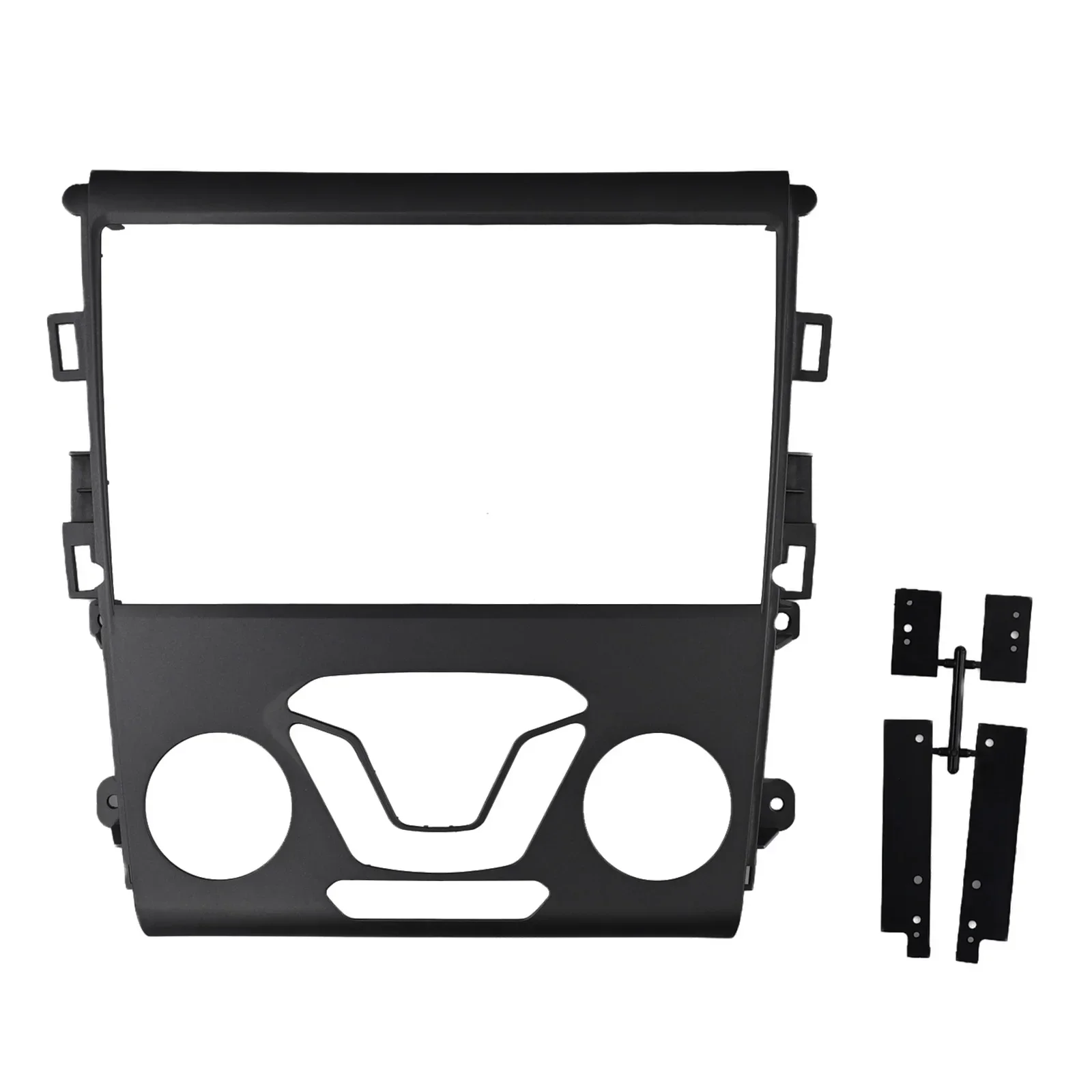 Черная 2-диночная автомобильная стерео рамка приборной панели для Ford Fusion Mondeo