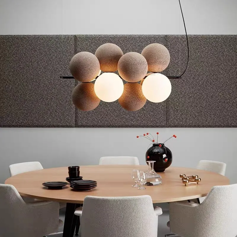 

SANDYHA French LED Chandeliers Creative Grape Design Pendant Lamp for Bedroom Living Room Kitchen Corridor Home Decor Lighting