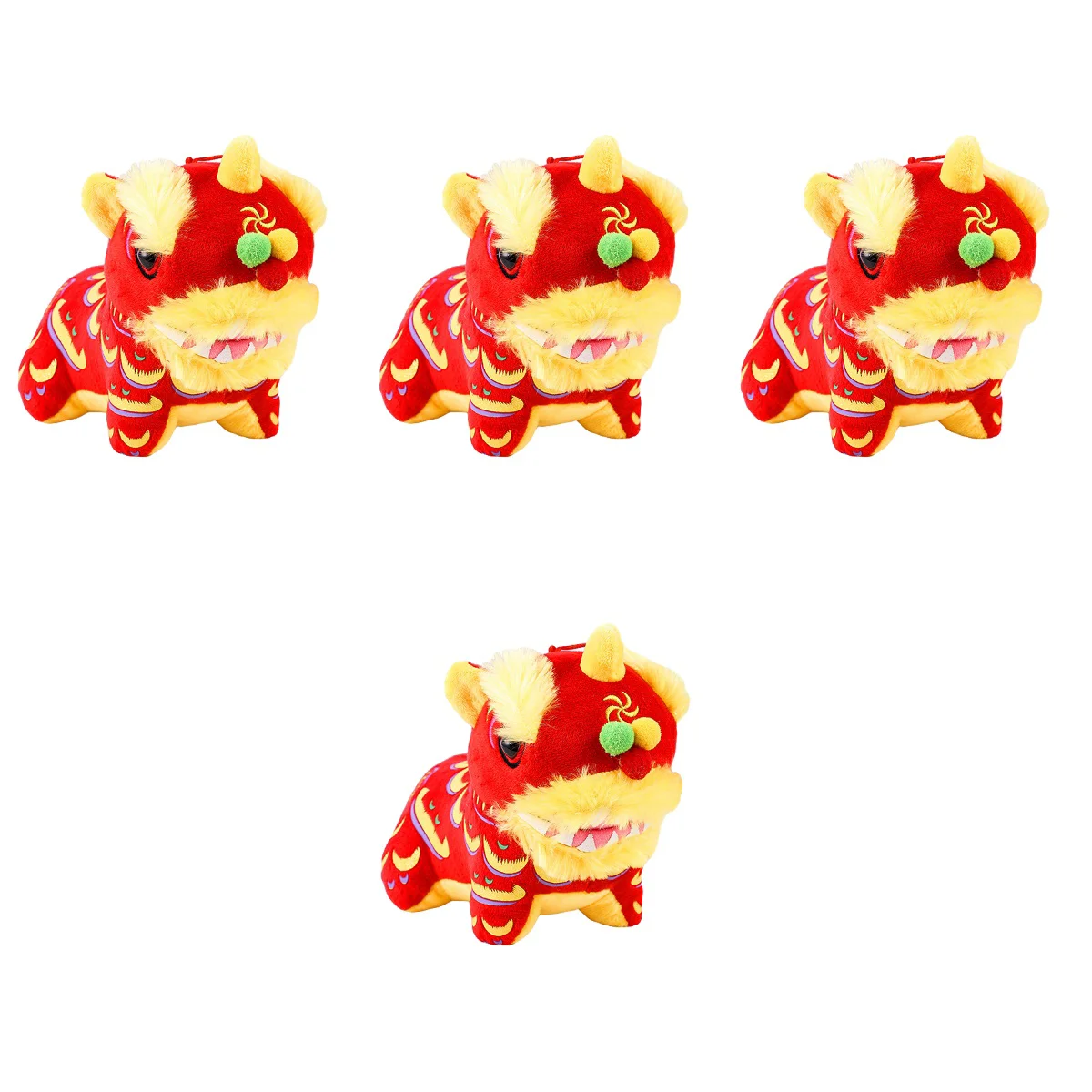 

Плюшевый танцевальный орнамент в виде льва, игрушка-животное, мягкая игрушка, подарок для детей, корова, милая игрушка