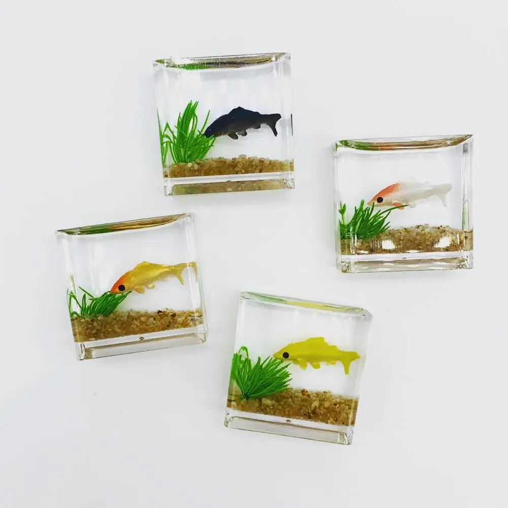 

Beautiful Entertainment Simulation Simulation Fish Tank Decoration for Photo Props Mini Aquarium Mini Fish Tank