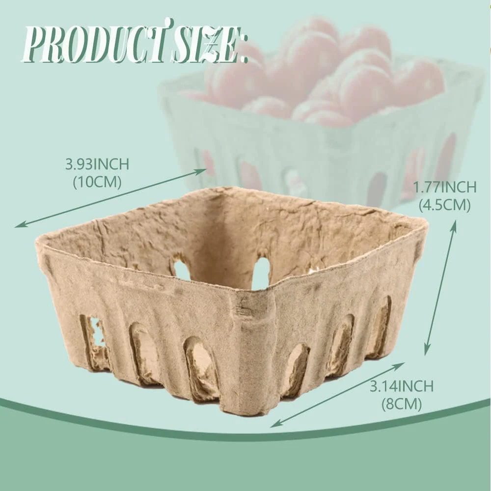 Корзина для ягод из натуральной целлюлозы корзина мелких фермеров кухонные