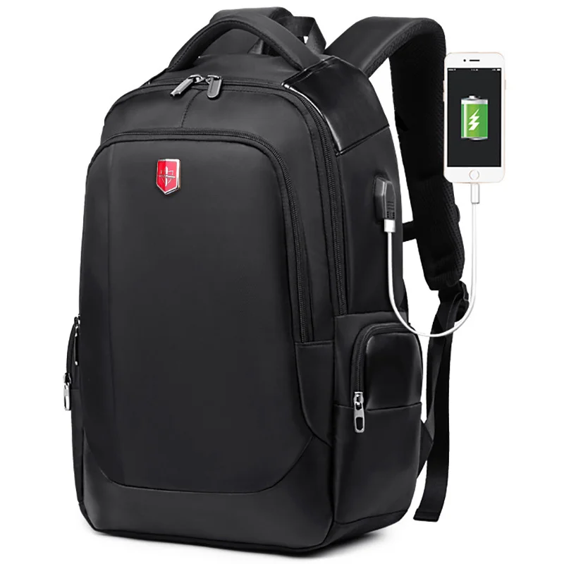 

Waterproof Travel Backpack 15.6inch Laptop Men's Backpacks External USB Charge Bag Leisure Nylon School Male pack Mochila