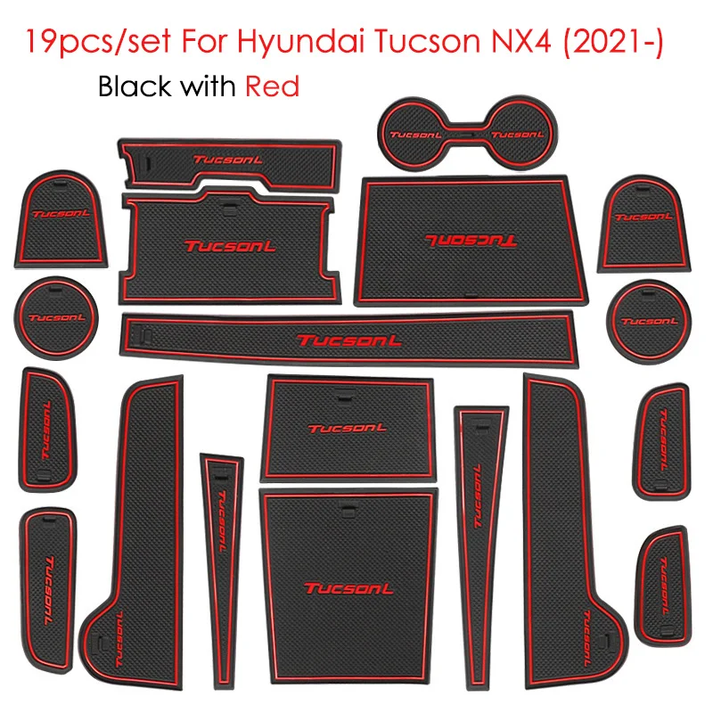 

Автомобильные аксессуары для Hyundai Tucson NX4 TL MK3 2015-2022, накладка с пазом для межкомнатной двери, нескользящий коврик с грязными воротами, автомобильная наклейка