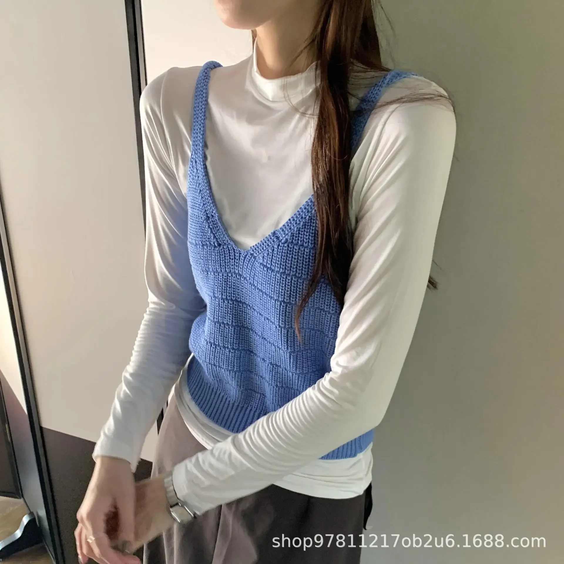 Женская осенне-зимняя тонкая футболка из модального цвета с базовым слоем