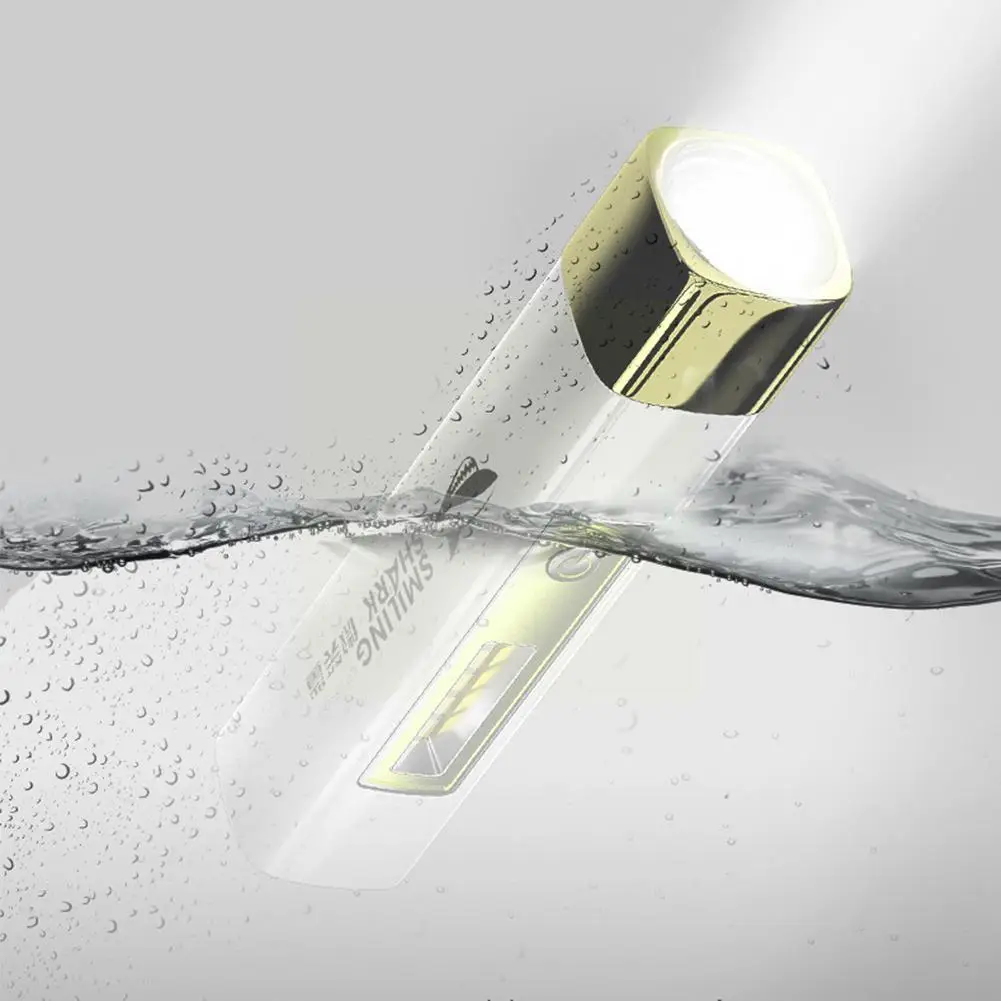 Портативный мини-фонарик с улыбающейся акулой мощный яркий внешний аккумулятор