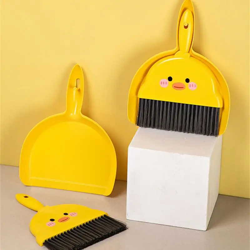 

Mini Desktop Broom Dustpan Set Multipurpose Student Household Cleaning Supplies for Kindergarten Student Cleaning Tool Supply