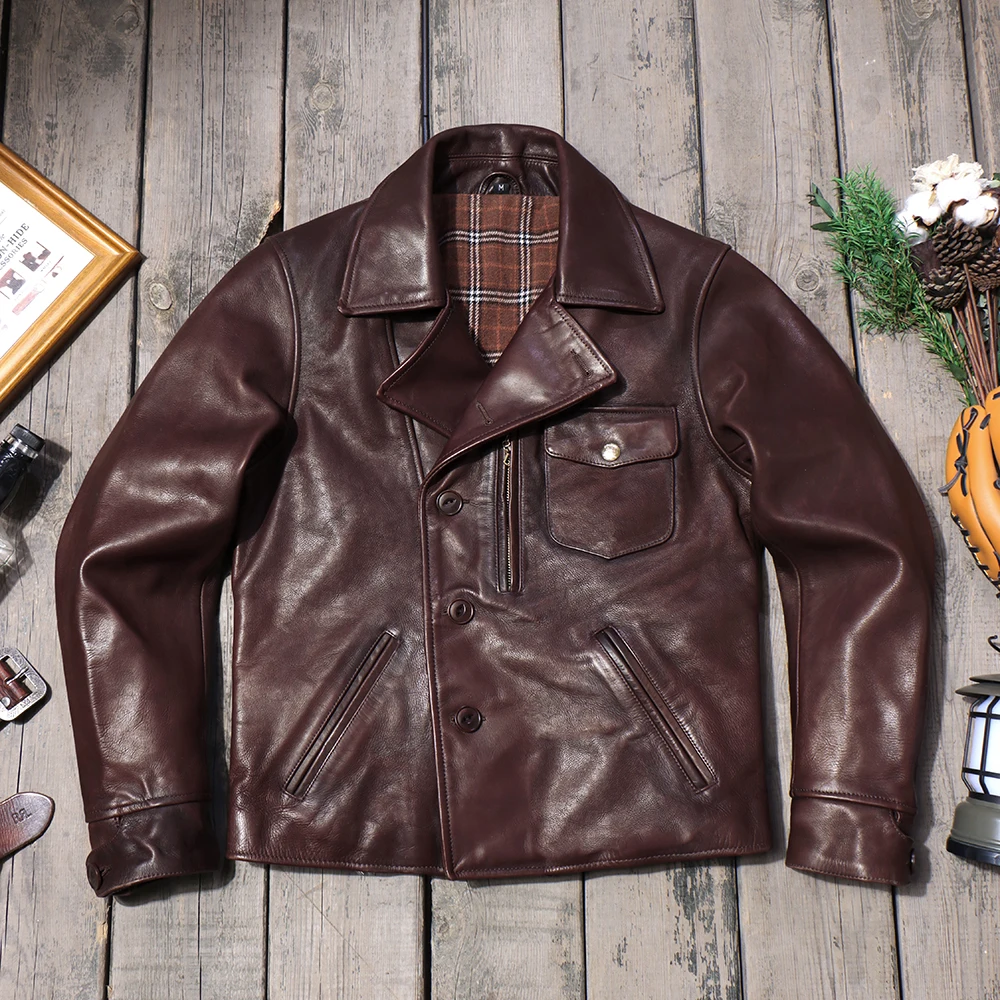 Мужская кожаная куртка Blunt Razor винтажная мужская с изображением калифорнийского