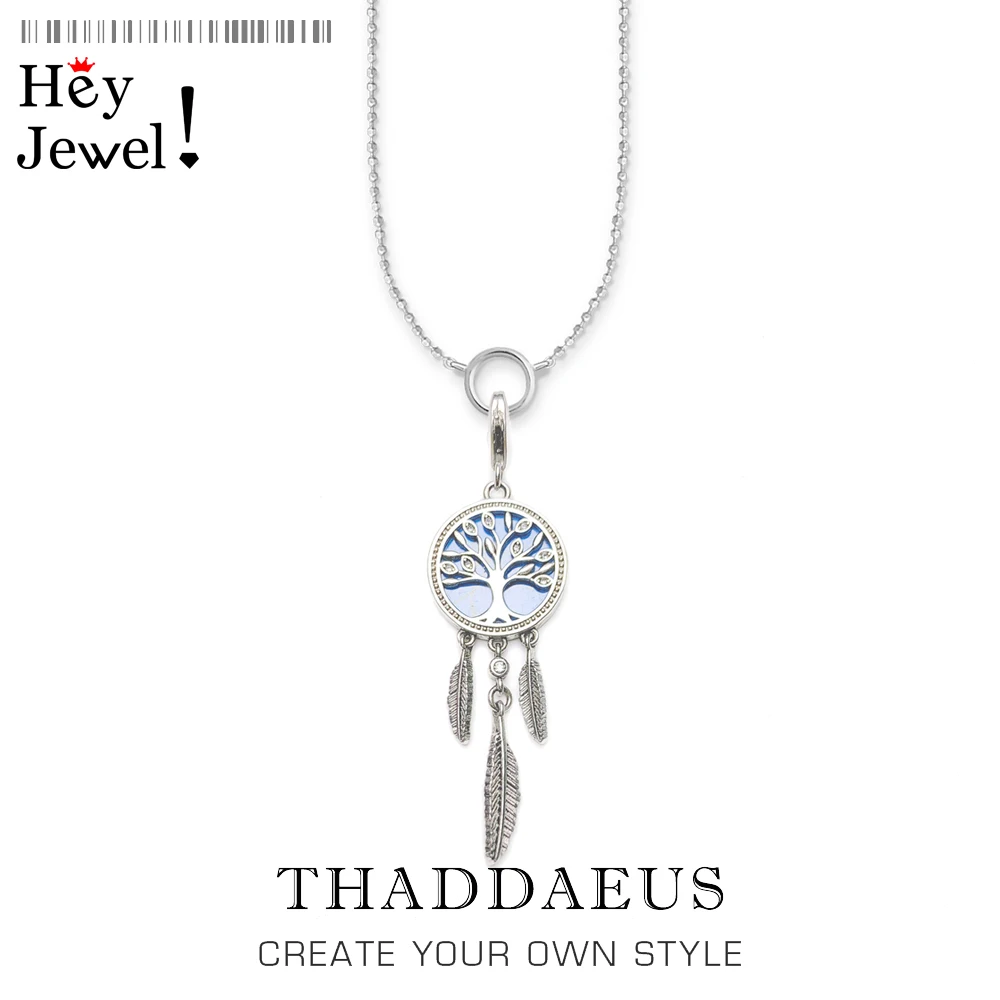 

Charm Necklace Dreamcatcher Tree,2020 Summer Brand New Boho-chic Style Fashion Jewelry Europe 925 Sterling Silver Gift For Women