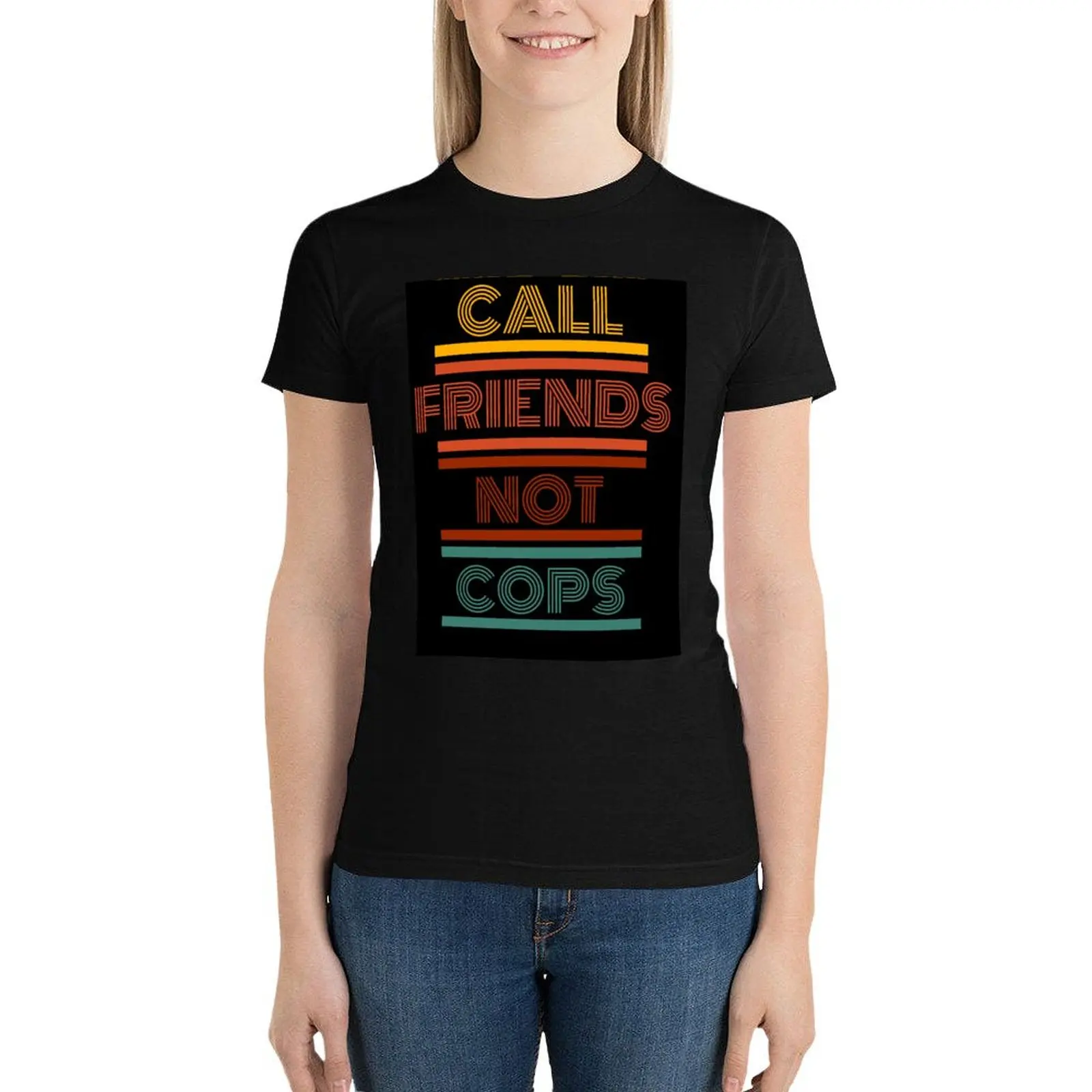 Женская футболка с коротким рукавом и принтом акаб